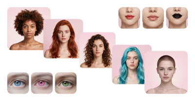 Step 3: Hair and facial features